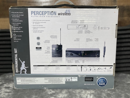 AKG WMS45 Perception Wireless Instrument Microphone System (Band A) 2010s - Black