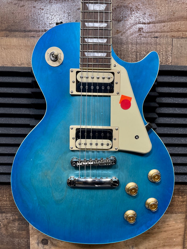 2021 Epiphone Les Paul Traditional Pro IV Limited Edition - Worn Pacific Blue