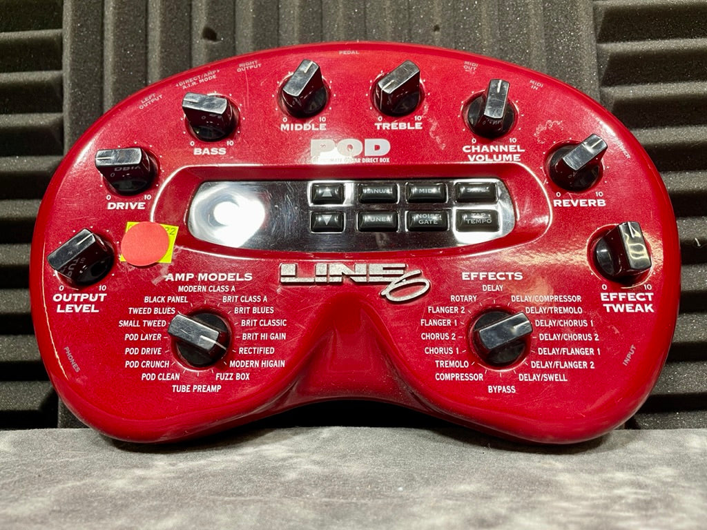 Line 6 POD 2.0 Multi-Effect and Amp Modeler 2010s - Red