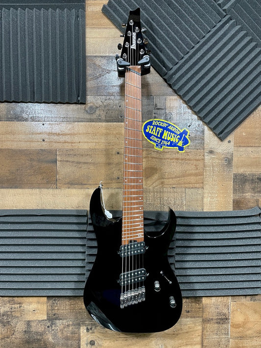 Ibanez RGMS7 Multi-Scale 7-String Electric Guitar - Black